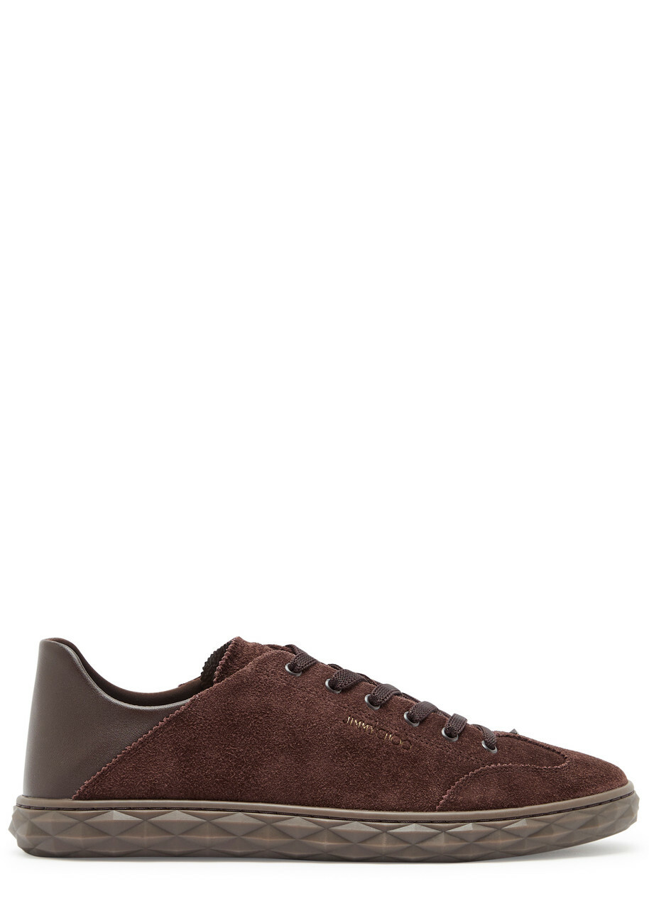 Jimmy Choo Gunmetal Croc-Embossed Argyle High-Top Sneakers Jimmy Choo