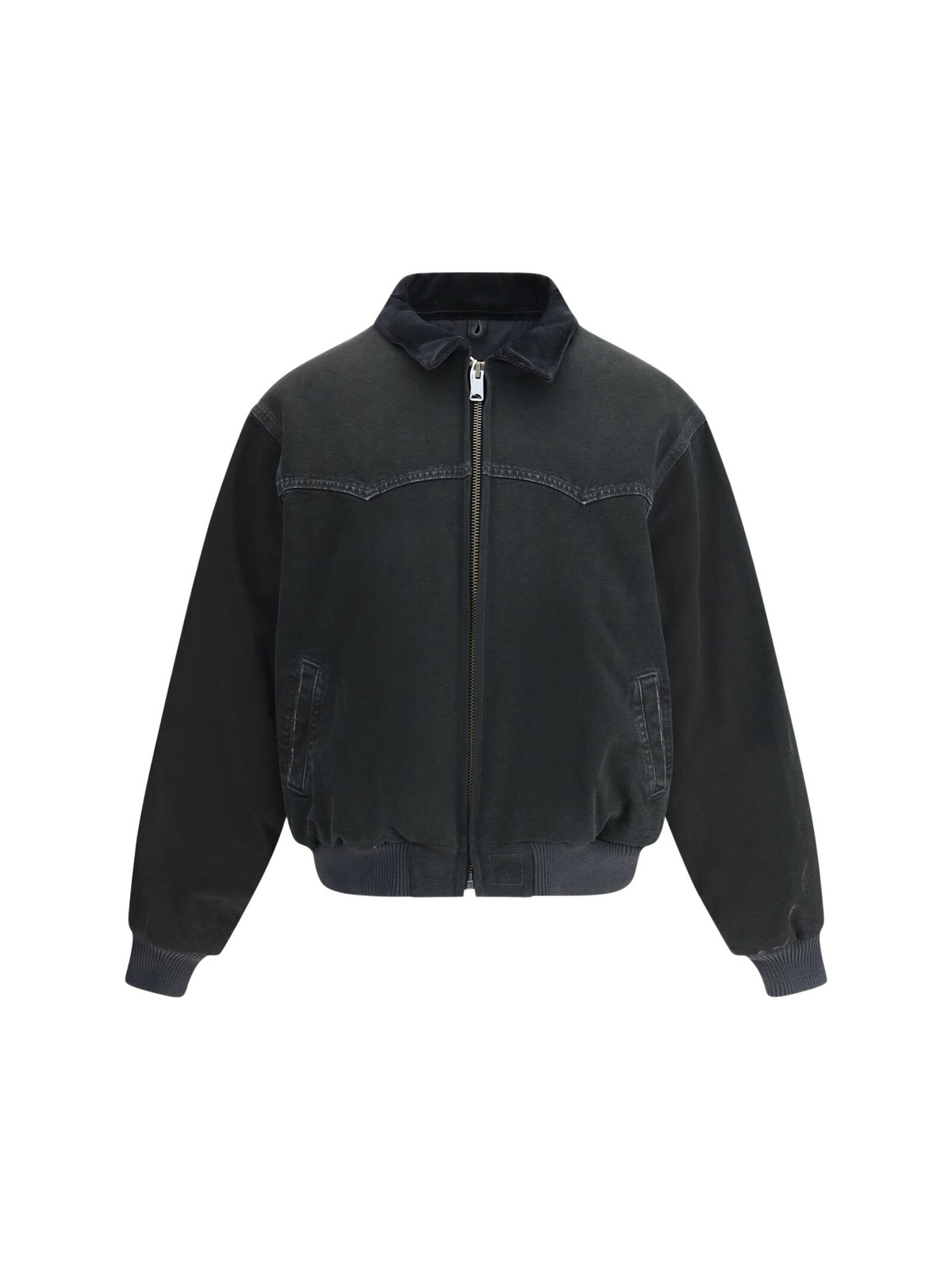 【MAISON MINED】STAND COLLAR RAGLAN BOMBER Maison Margiela Navy Stand Collar Bomber Jacket Maison Margiela