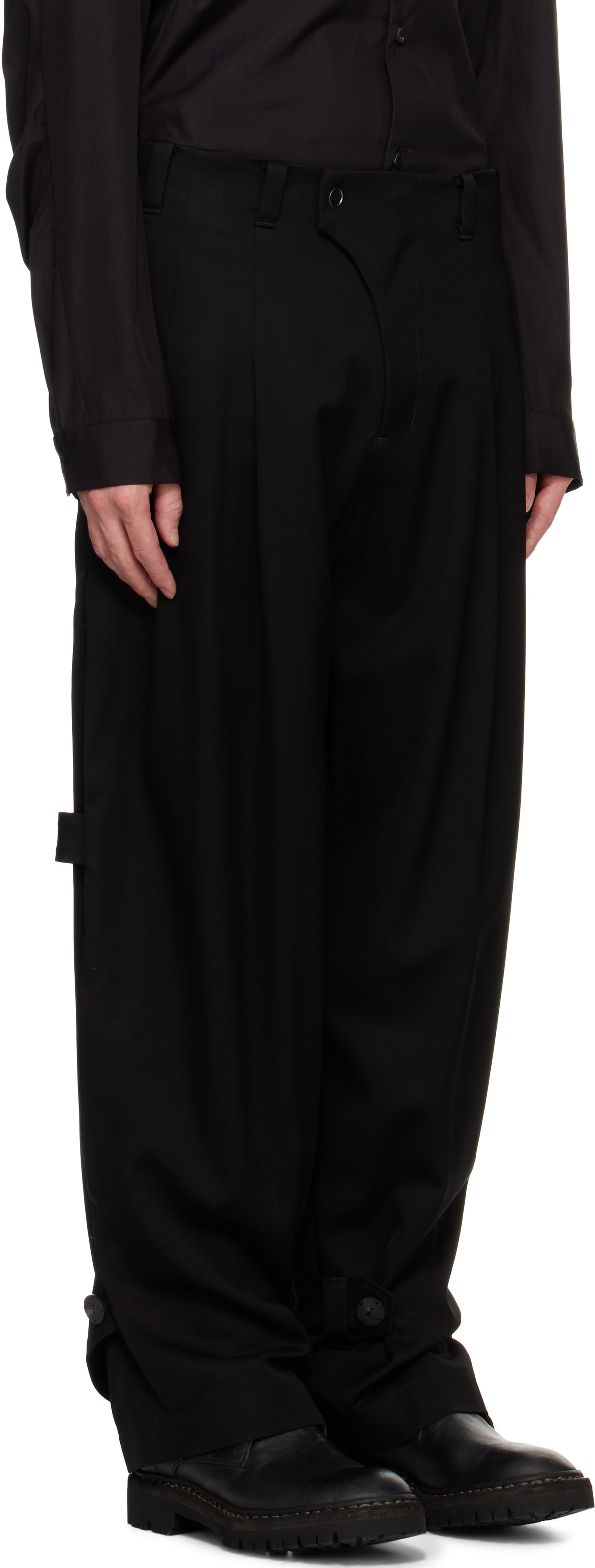 DEVOA Black Jodhpur Trousers