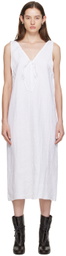 Deiji Studios White 'The Tie' Midi Dress