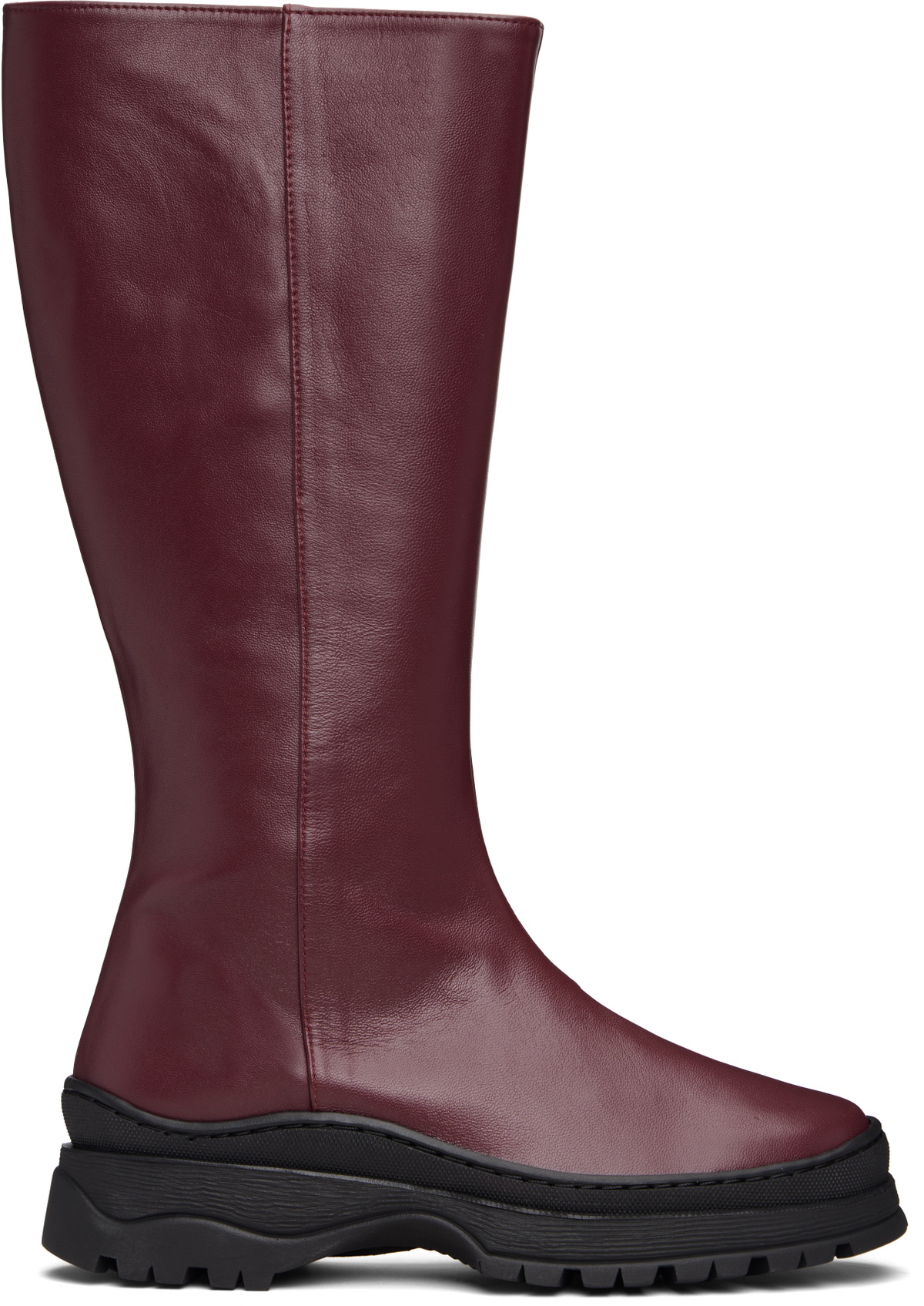 Nicole Saldaña Burgundy Anna Tall Boots