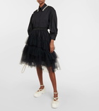 Simone Rocha Embellished patent leather ballet flats