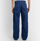 Jacquemus - Le De Nîmes Fleurs Wide-Leg Panelled Denim Jeans - Blue