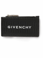 Givenchy - Logo-Print Coated-Canvas and Leather Zipped Cardholder