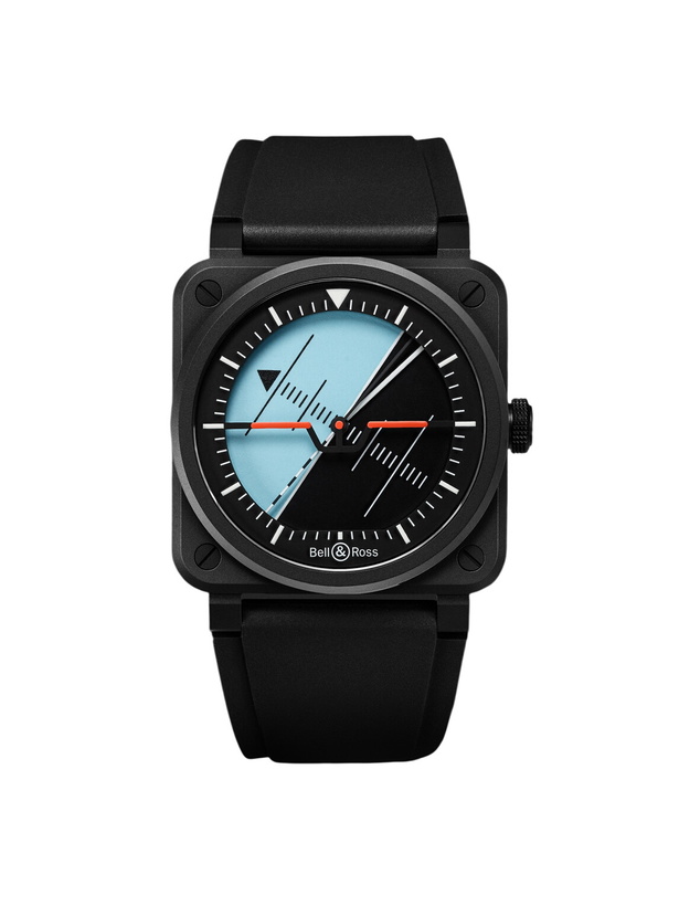 Photo: Bell & Ross - BR-03 Horizon Limited Edition Automatic Ceramic Watch, Ref. BR03A-HRZ-CE/SRB