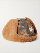 A Kind Of Guise - Khoni Camouflage-Print Recycled Nylon and Faux Shearling Trapper Hat - Multi