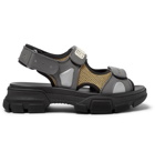 Gucci - Aguru Leather and Mesh Sandals - Black