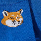 Maison Kitsuné Men's Fox Head Socks in Deep Blue