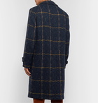 Massimo Alba - Checked Wool Coat - Blue