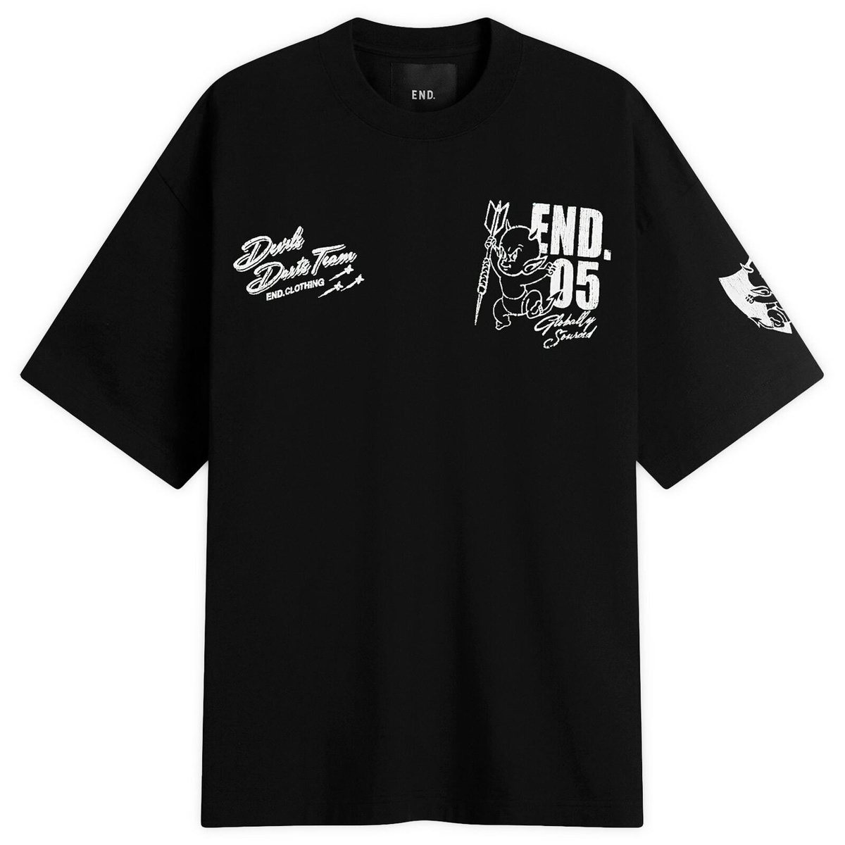 END. Devils Darts Team T-Shirt in Black