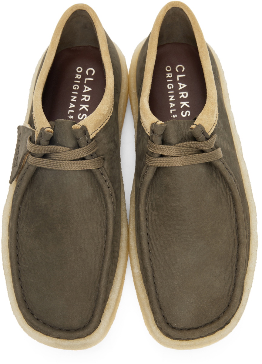 Clarks Originals Khaki Nubuck Wallabee Cup Derbys Clarks Originals