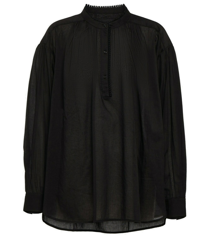 Photo: Nili Lotan Marcel oversized cotton voile top