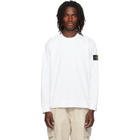 Stone Island White 6100057 Heavy Organic Cotton Sweatshirt
