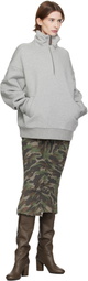 Fax Copy Express Gray Fleece-Lined Sweatshirt