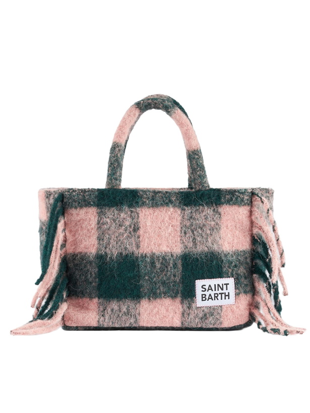 Photo: MC2 Saint Barth Colette Blanket Handbag With Check Print