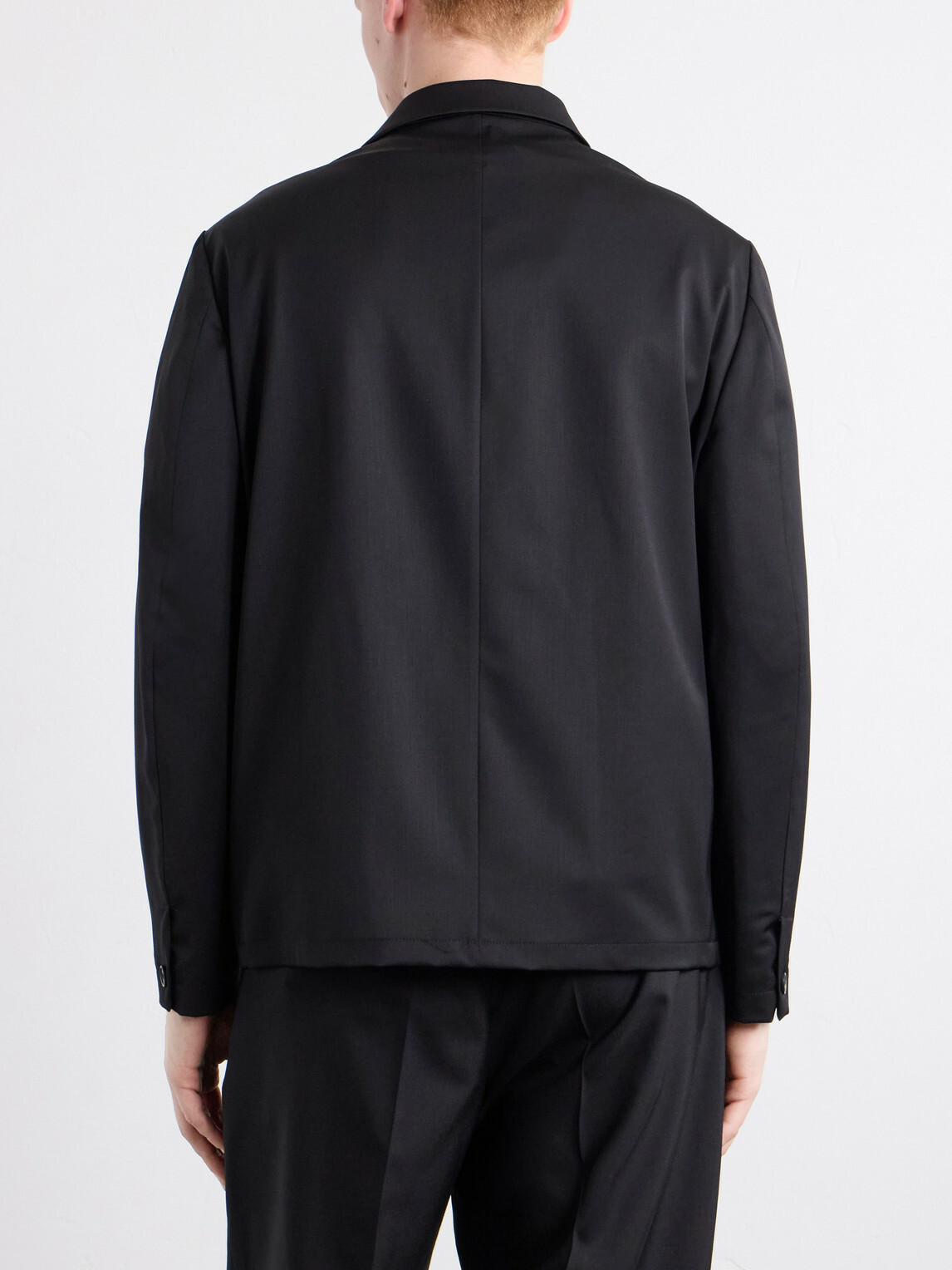 Barena - Wool-Blend Gabardine Overshirt - Black