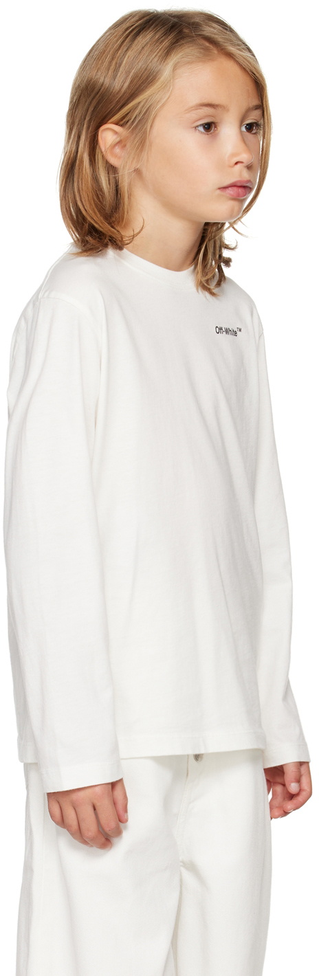 Off White Kids Boys T Shirt In White 3