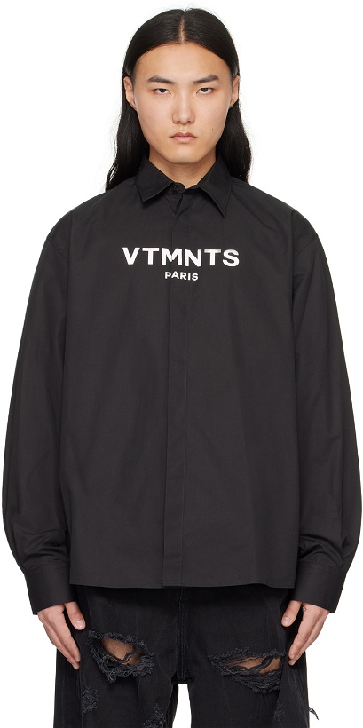 Photo: VTMNTS Black Paris Shirt