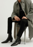 Saint Laurent Rainer 55 Leather Chelsea Boots Black
