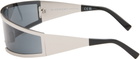Givenchy Silver Square Sunglasses
