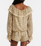 Posse Priscilla leopard-print silk blouse