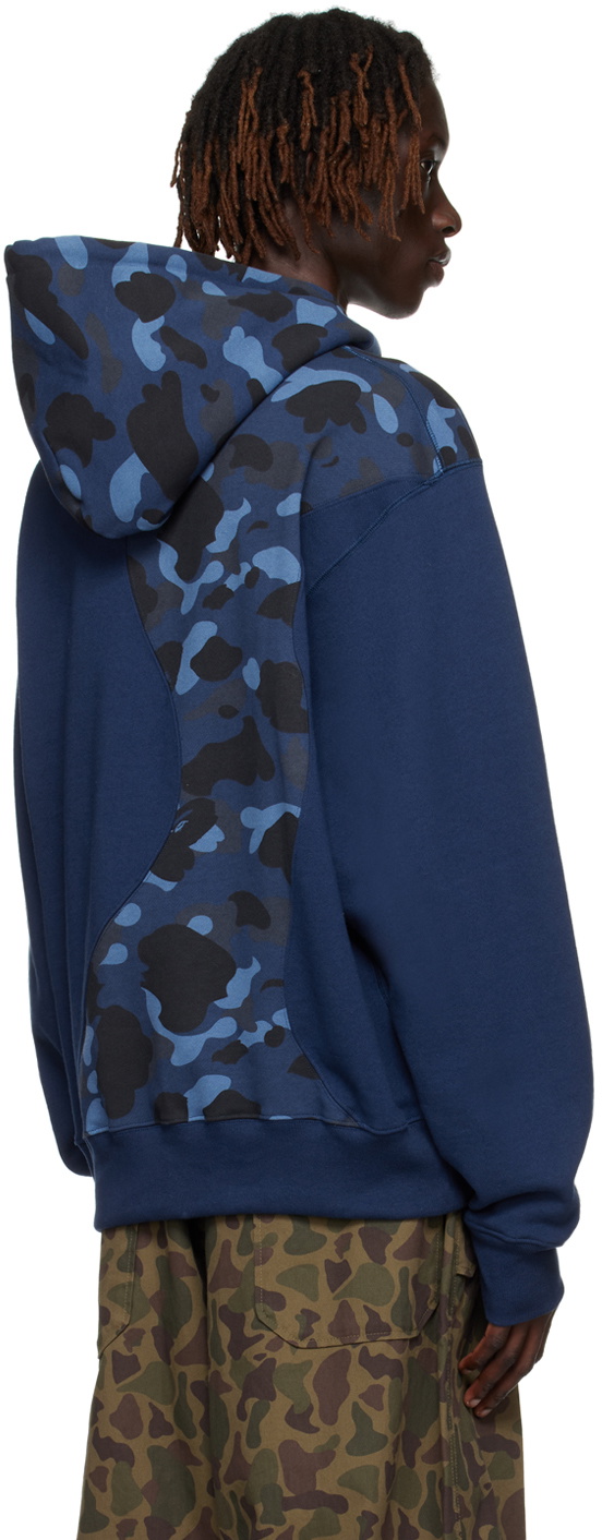 Bape Color Camo Hoodie - Navy