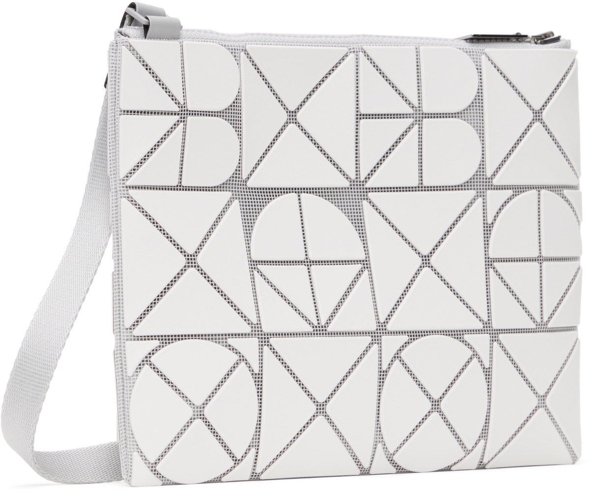 BAO BAO ISSEY MIYAKE White Font Crossbody Bag