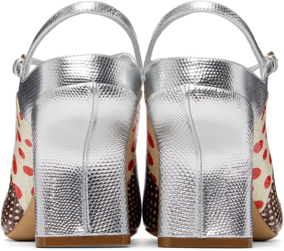Dries Van Noten Multicolor Patchwork Heels