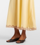 Rixo Marlice lace-trimmed silk maxi dress