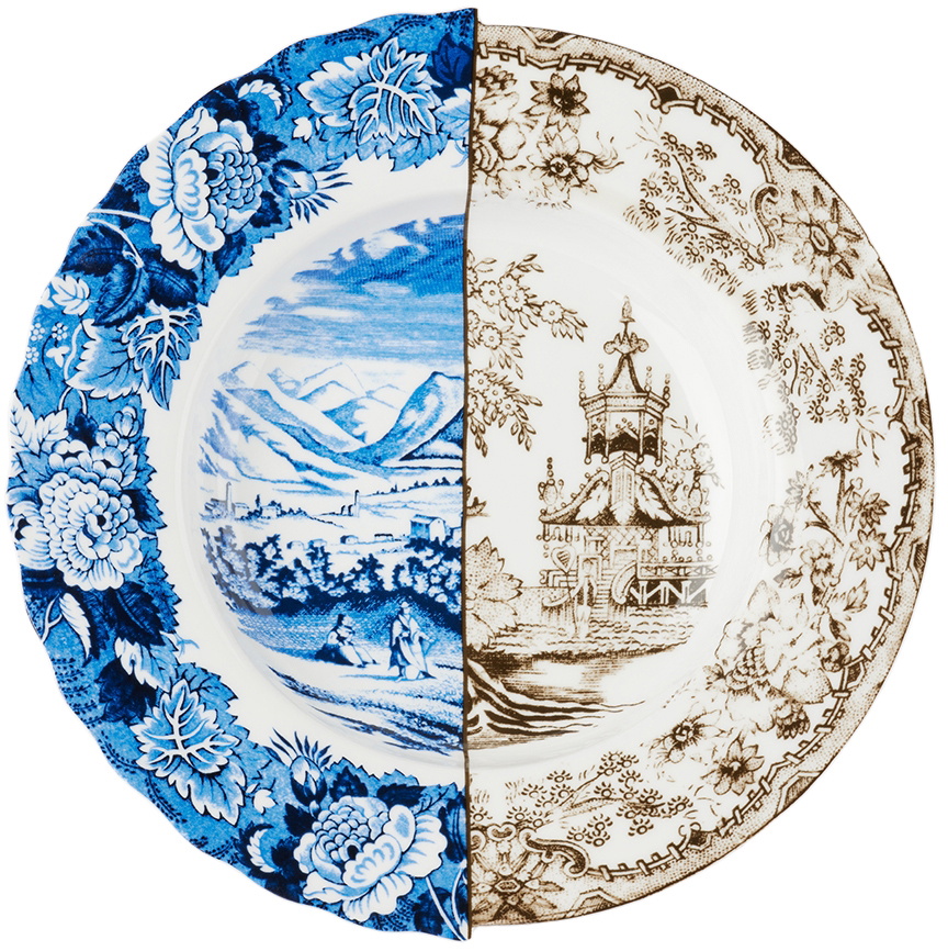 Seletti White Hybrid Sofronia Plate