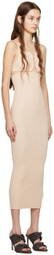 WYNN HAMLYN Beige Sunny Maxi Dress
