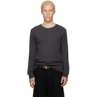 LEMAIRE Gray Long Sleeve Henley
