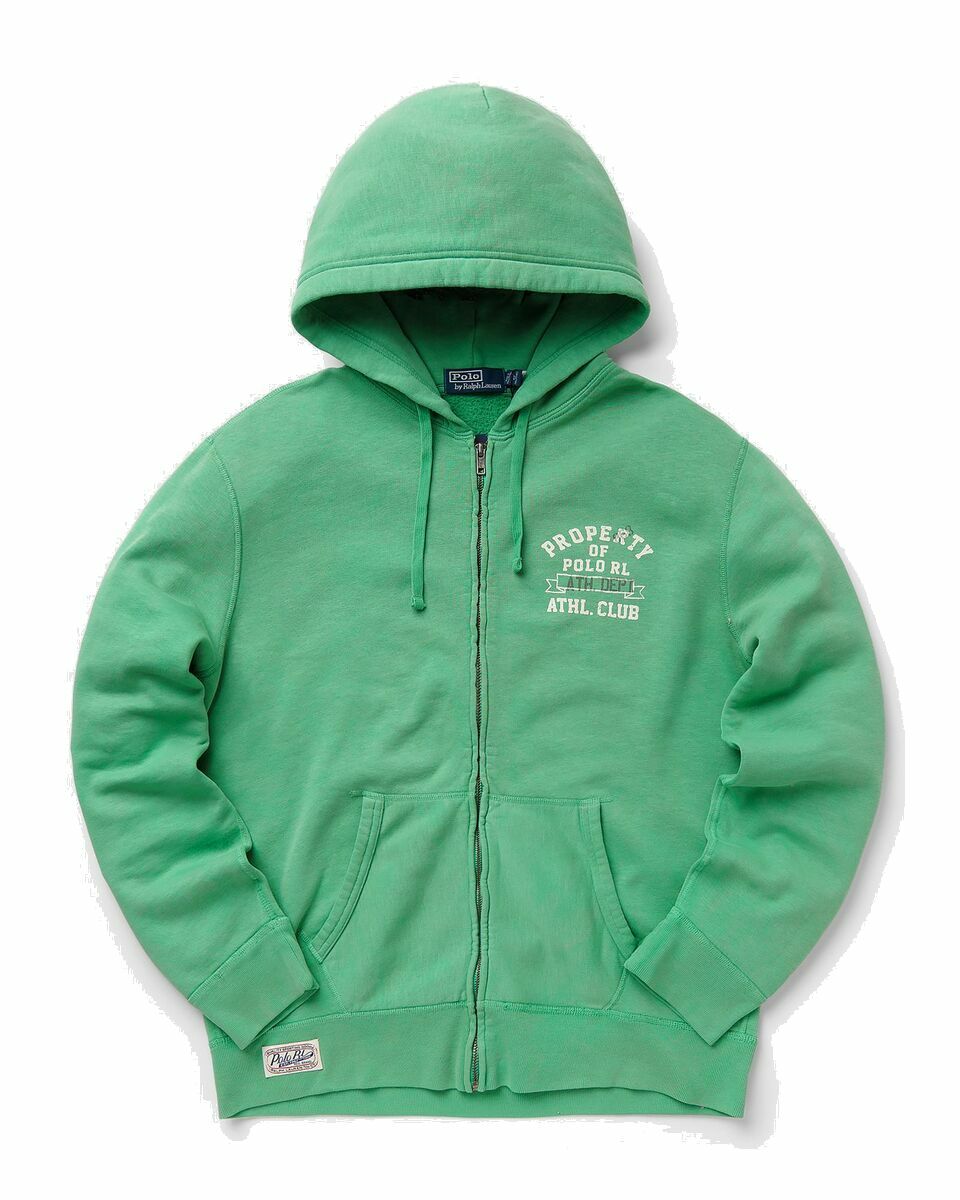 Photo: Polo Ralph Lauren Fullzip Hooded Sweatshirt Green - Mens - Hoodies|Zippers