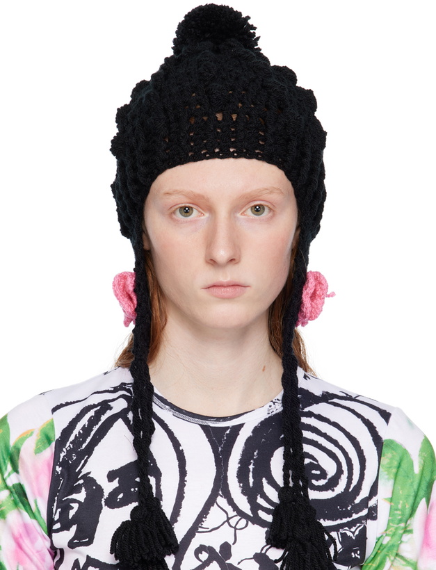 Photo: Anna Sui SSENSE Exclusive Black Butterfly Beanie