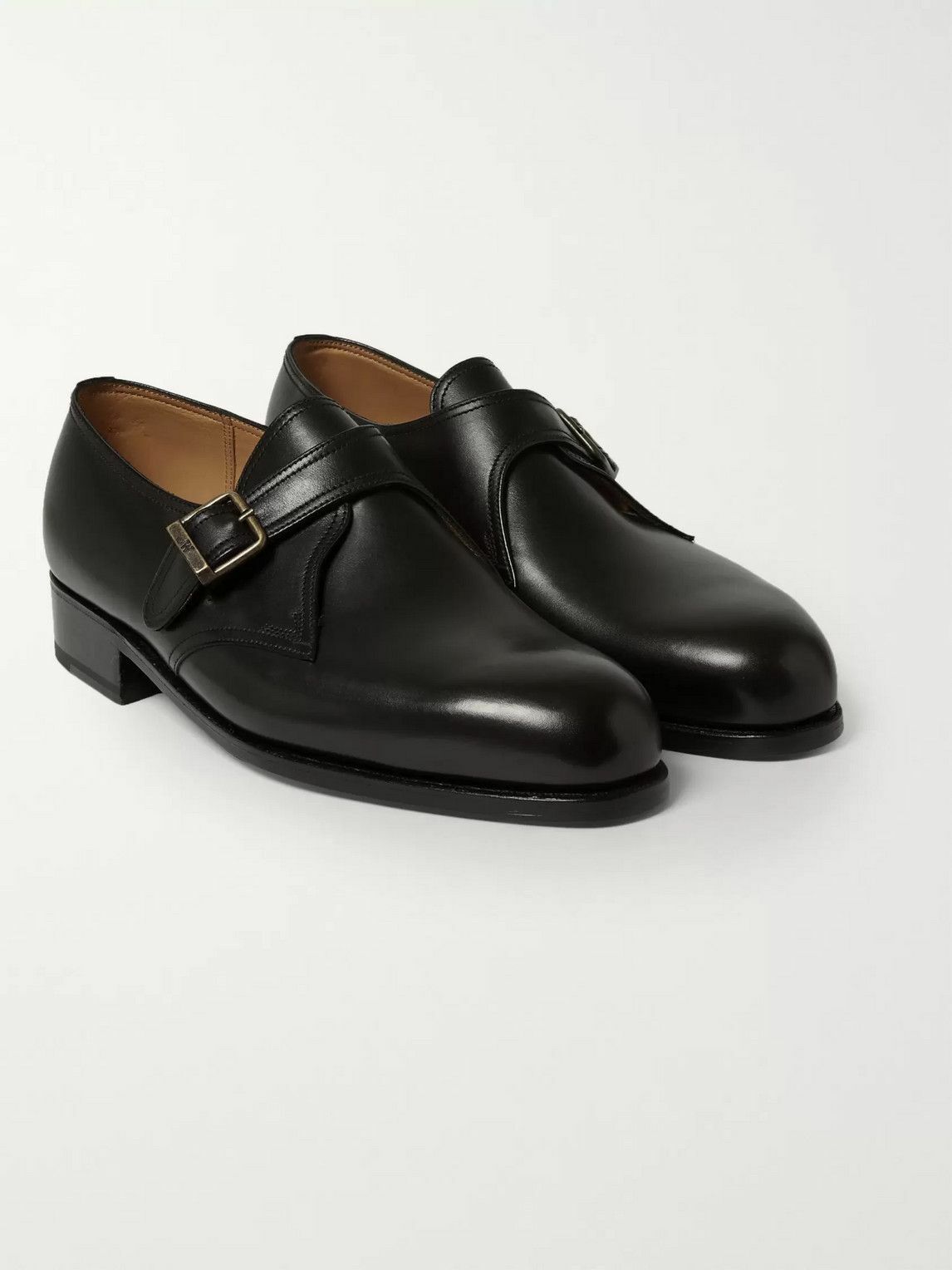 J.M. Weston - 531 Leather Monk Strap Shoes - Black