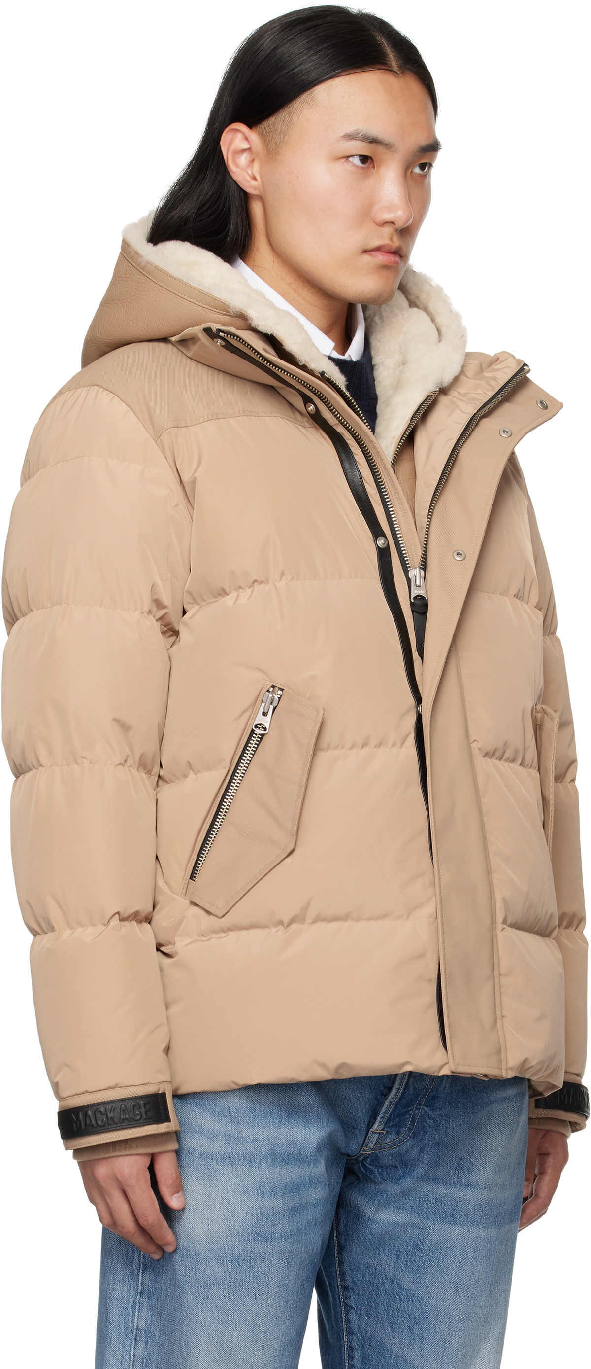 MACKAGE Tan Riley Classic Down Jacket