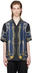 Versace Blue Nautical Shirt