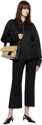 Jil Sander Black Zip Sweater