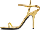 Moschino Gold Tina Heeled Sandals