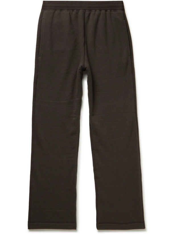 Photo: The Row - Dolin Organic Cotton-Jersey Sweatpants - Brown