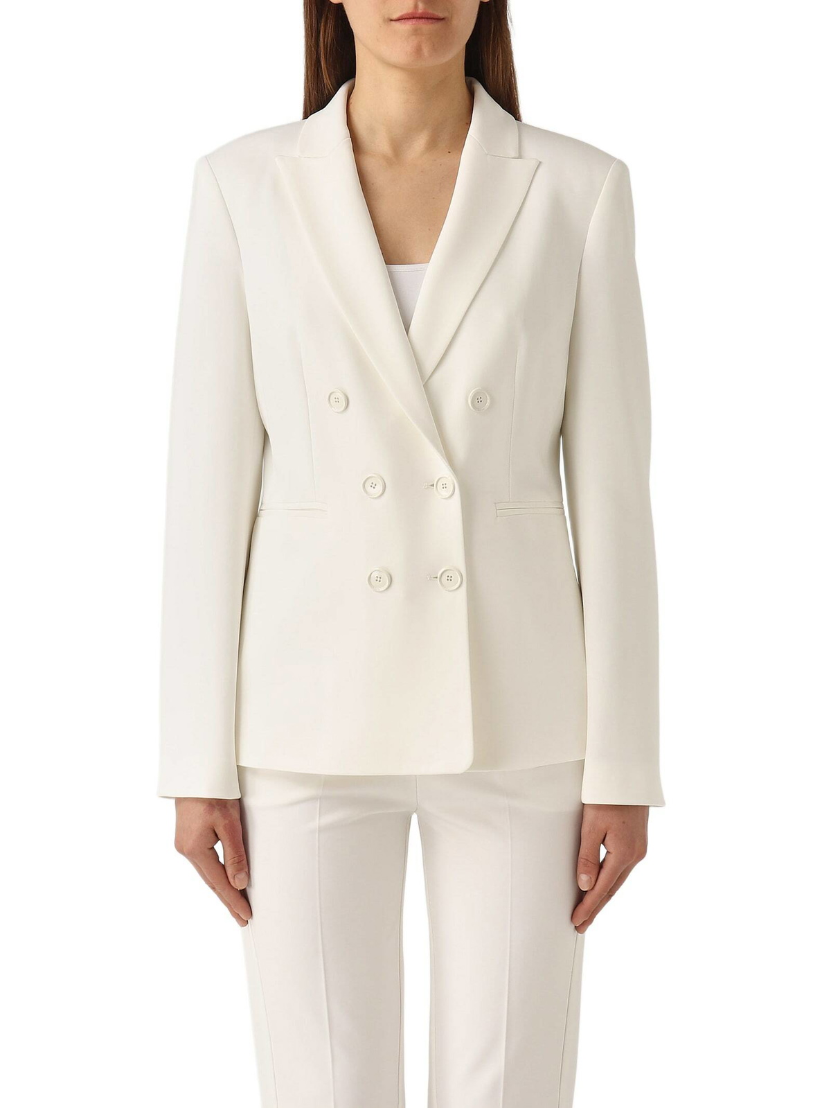 ジャケット Pinko Oversized Textured Canvas Blazer Pinko Oversized Textured Canvas Blazer Searing Sand Beige Pinko