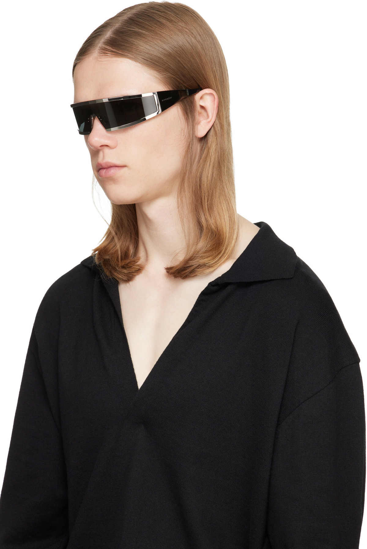 Givenchy Silver Square Sunglasses