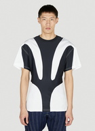 Mugler - Contrast Panel T-Shirt in White