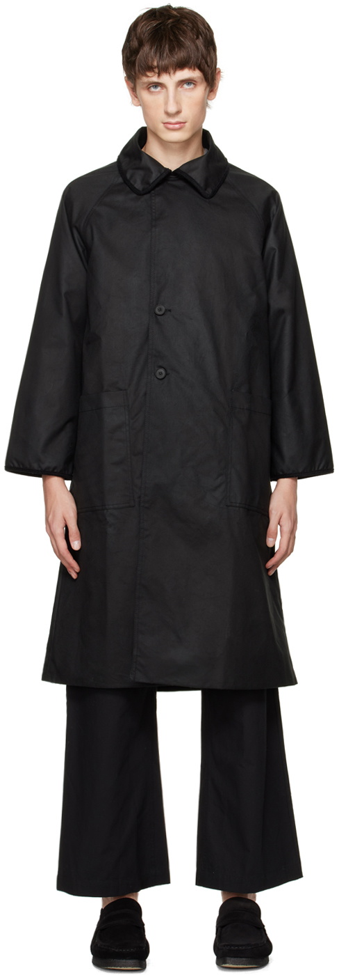 XENIA TELUNTS Black Raglan Coat