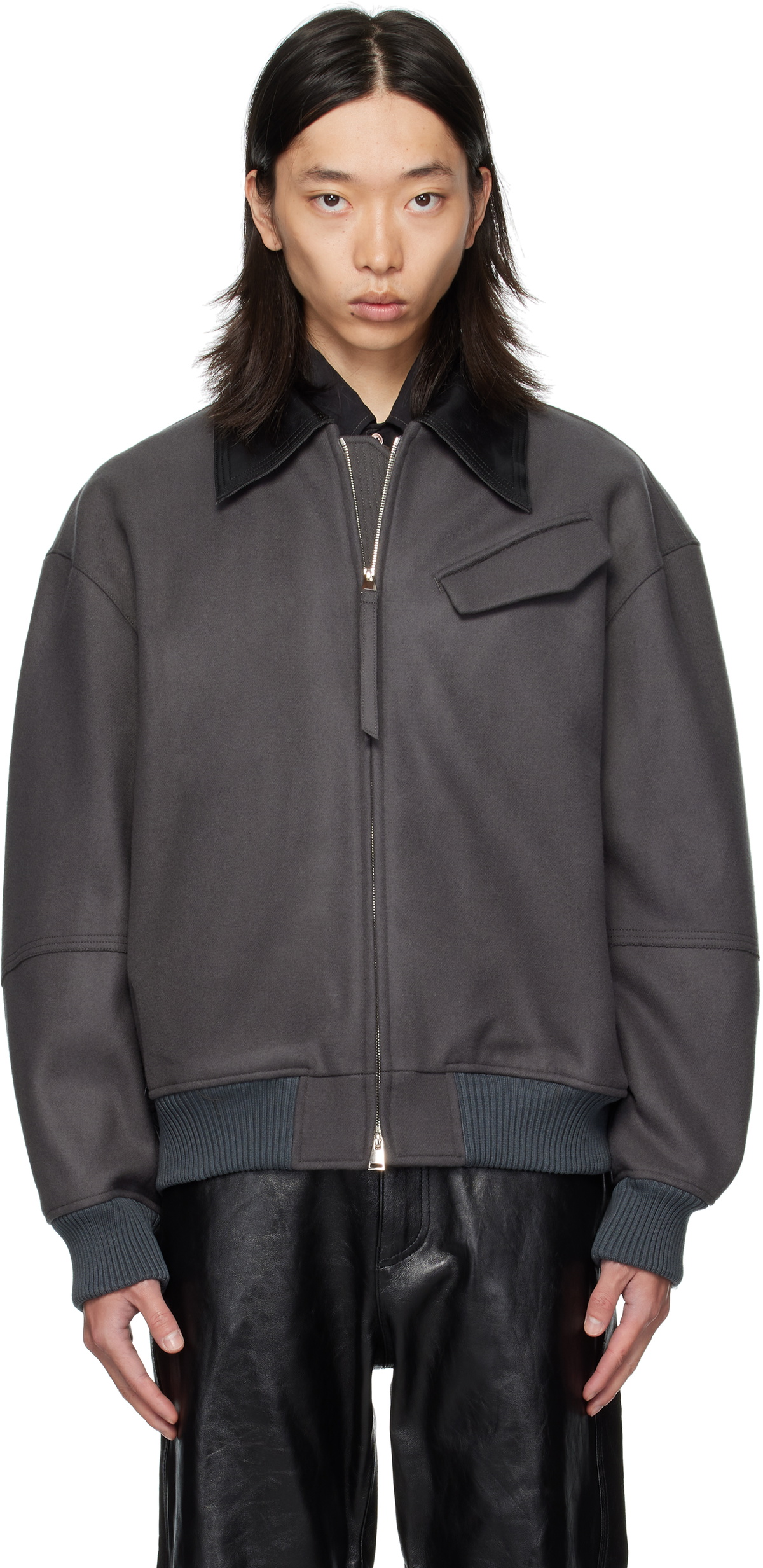OUAT Gray Meta Blouson Jacket