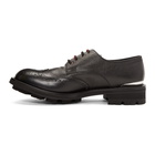 Alexander McQueen Black Pebble-Grained Derbys