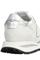 Philippe Model Tropez Haute Sneakers In White Suede And Fabric