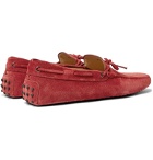 Tod's - Gommino Suede Driving Shoes - Red