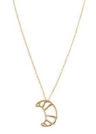 Aliita Croissant 9kt Gold Necklace - One Size