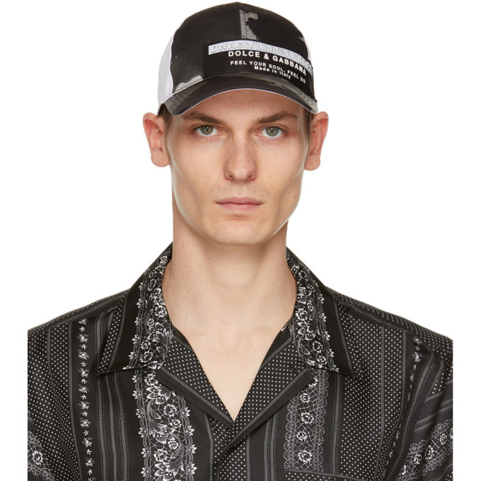 Photo: Dolce and Gabbana Black Camo Print Cap